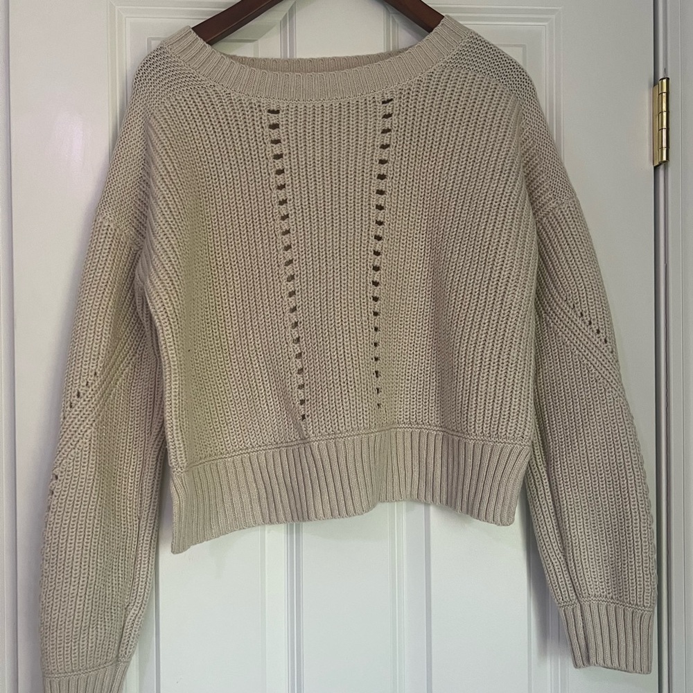 Aeropostale cream sweater